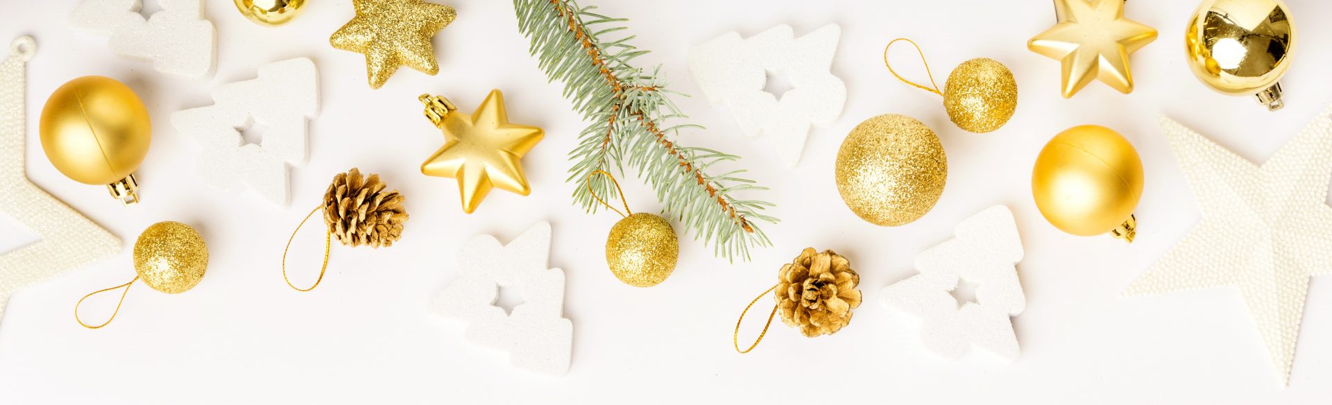 christmas-golden-decoration-on-white